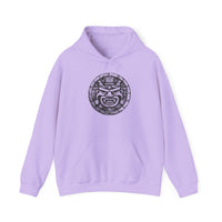 Mayan Jaguar Deity Woodcut Style Unisex Hoodie