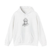Inca Warrior Hand Drawn Tribal Portrait Unisex Hoodie