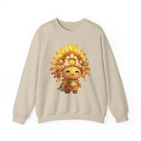 Chibi Inti Inca Sun God Cartoon Style Unisex Sweatshirt