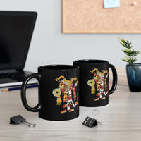 Abstract Aztec Culhua-Mexica Illustration Black Mug