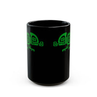 Mesoamerican Chameleon Symbol Black Mug