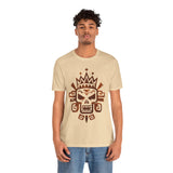 Ah Puch Mayan Skull Crown Glyph Style Unisex T-Shirt