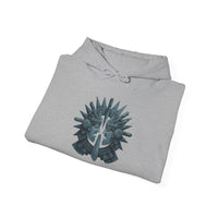 Aztec Warrior Duel Obsidian Glyph Style Unisex Hoodie