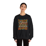 Pre-Columbian Tribal Stripe Pattern Unisex Sweatshirt
