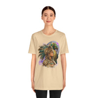 Aztec Quetzalcoatl Priestess Under Moon Unisex T-Shirt