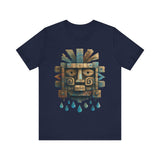 Tlaloc Ancient Rain Mask Glyph Unisex T-Shirt