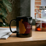 Maya Culture Profile Portrait Black Mug