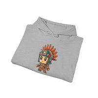 Chibi Aztec Warrior Cartoon Style Unisex Hoodie