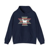 Andean Llama Fiesta Illustration Unisex Hoodie