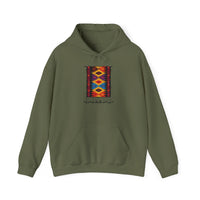 Indigenous Andean Geometric Textile Pattern Unisex Hoodie