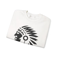 Tribal Warrior Headdress Emblem Illustration Unisex Sweatshirt