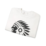 Tribal Warrior Headdress Emblem Illustration Unisex Sweatshirt