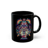 Ancient Mesoamerican Ceremonial Vessel Black Mug