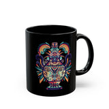 Ancient Mesoamerican Ceremonial Vessel Black Mug