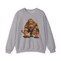 Pixel Art Mayan Jaguar Warrior Unisex Sweatshirt