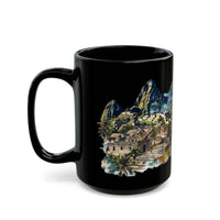 Andean Lost City Inca Temple Black Mug