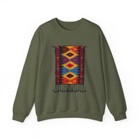 Indigenous Andean Geometric Textile Pattern Unisex Sweatshirt