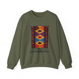 Indigenous Andean Geometric Textile Pattern Unisex Sweatshirt