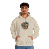 Aztec Quetzalcoatl Priestess Under Moon Unisex Hoodie