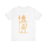 Sun Staff Shaman Tribal Symbol Gold Line Unisex T-Shirt