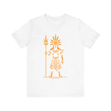 Sun Staff Shaman Tribal Symbol Gold Line Unisex T-Shirt