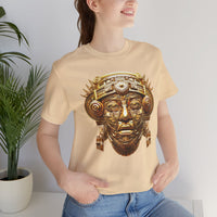 Aztec Golden Solar Deity Mask Unisex T-Shirt
