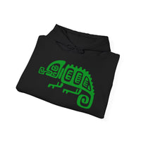 Mesoamerican Chameleon Symbol Unisex Hoodie