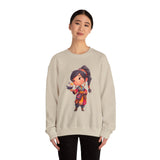 Chibi Inca Girl with Baby Condor Unisex Sweatshirt