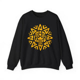 Mesoamerican Sun Face Unisex Sweatshirt