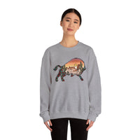 Aztec Buffalo Desert Sunset Silhouette Unisex Sweatshirt