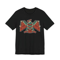 Aztec Solar Eagle Emblem Illustration Unisex T-Shirt