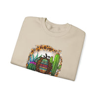 Leopard Aztec Pumpkin & Cactus Vibes Illustration Unisex Sweatshirt
