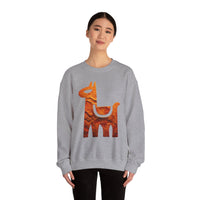 Minimalist Inca Llama Sandstone Petroglyph Unisex Sweatshirt