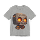 Glow-Eyed Tribal Stone Skull Unisex T-Shirt