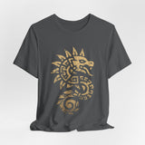 Quetzalcoatl Spiral Serpent Tribal Glyph Unisex T-Shirt