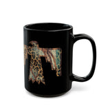 Savage Thunderbird Totem Illustration Black Mug