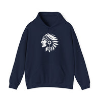 Tribal Warrior Headdress Emblem Illustration Unisex Hoodie