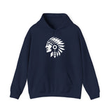 Tribal Warrior Headdress Emblem Illustration Unisex Hoodie