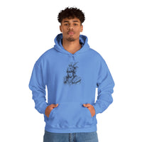 Jaguar Warrior Ink Portrait Unisex Hoodie