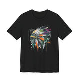 Urban Feather Headdress Graffiti Unisex T-Shirt