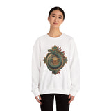 Quetzalcoatl Feathered Sun Glyph Unisex Sweatshirt