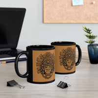 Inca God Graphic Symbol Inti Black Mug