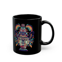 Ancient Mesoamerican Ceremonial Vessel Black Mug
