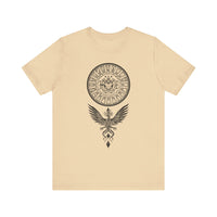 Shadow Phoenix Tribal Emblem Illustration Unisex T-Shirt