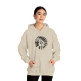 Tribal Warrior Headdress Emblem Illustration Unisex Hoodie