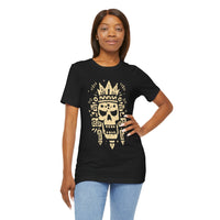 Ah Puch Skull Crown Mayan Glyph Style Unisex T-Shirt