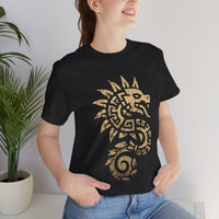 Quetzalcoatl Spiral Serpent Tribal Glyph Unisex T-Shirt