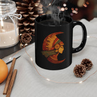 Mama Killa Crescent Headdress Inca Style Black Mug