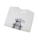 Fierce Inca Warrior Ink Illustration Unisex Sweatshirt