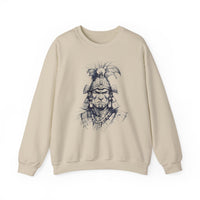 Fierce Inca Warrior Ink Illustration Unisex Sweatshirt